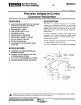 DataSheet XTR111 pdf