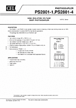DataSheet PS2801-1 pdf
