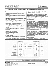 DataSheet CS4205 pdf