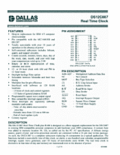 DataSheet DS12C887 pdf