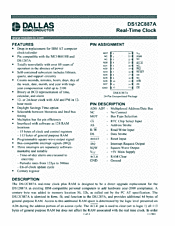 DataSheet DS12C887A pdf