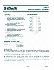 DataSheet DS1673 pdf