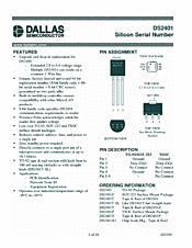 DataSheet DS2401 pdf