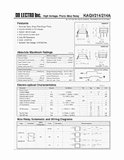 DataSheet KAQV214A pdf