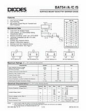 DataSheet BAT54 pdf