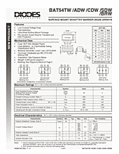 DataSheet BAT54TW pdf