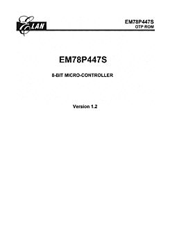 DataSheet EM78P447 pdf