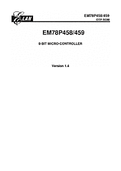 DataSheet EM78P458 pdf