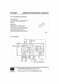 DataSheet TA7342P pdf