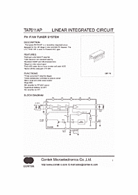DataSheet TA7611AP pdf