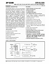 DataSheet XR16L580 pdf