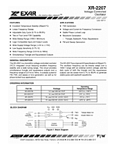 DataSheet XR-2207 pdf