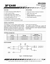 DataSheet XR-2209 pdf