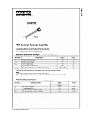DataSheet 2N3702 pdf
