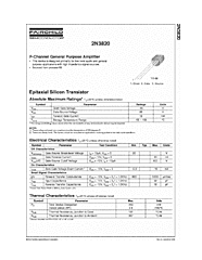 DataSheet 2N3820 pdf