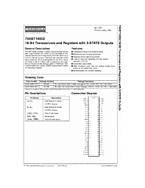 DataSheet 74ABT16652CMTD pdf