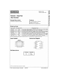 DataSheet 74AC04 pdf