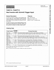 DataSheet 74AC14 pdf