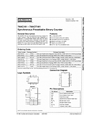 DataSheet 74AC161 pdf