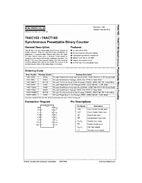DataSheet 74AC163 pdf