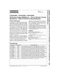 DataSheet 74VHC4052 pdf