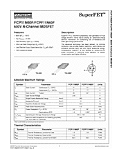 DataSheet FCP11N60F pdf