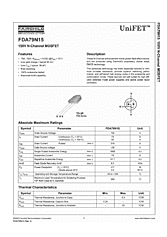 DataSheet FDA79N15 pdf