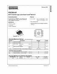 DataSheet FDC5614P pdf