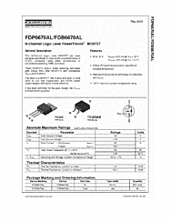 DataSheet FDP6670AL pdf