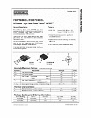 DataSheet FDP7030BL pdf