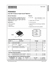 DataSheet FDS4935A pdf