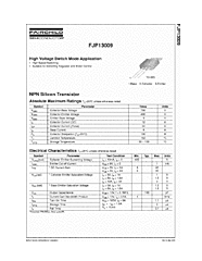 DataSheet FJP13009 pdf