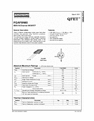 DataSheet FQAF8N80 pdf