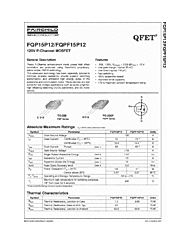 DataSheet FQP15P12 pdf