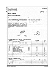 DataSheet FQP24N08 pdf