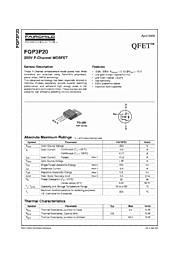 DataSheet FQP3P20 pdf