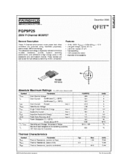 DataSheet FQP9P25 pdf