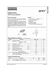 DataSheet FQPF17P10 pdf