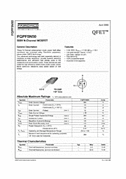 DataSheet FQPF5N50 pdf