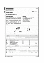 DataSheet FQPF6N50 pdf