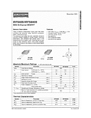 DataSheet IRF840B pdf