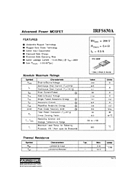 DataSheet IRFS630A pdf