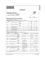 DataSheet KSP42 pdf