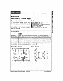 DataSheet MM74HC14 pdf