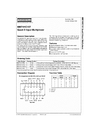 DataSheet MM74HC157 pdf