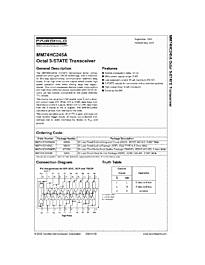 DataSheet MM74HC245A pdf