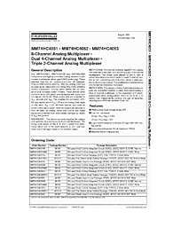 DataSheet MM74HC4052 pdf