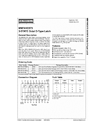 DataSheet MM74HC573 pdf