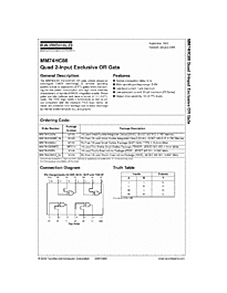 DataSheet MM74HC86 pdf