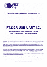 DataSheet FT232R pdf